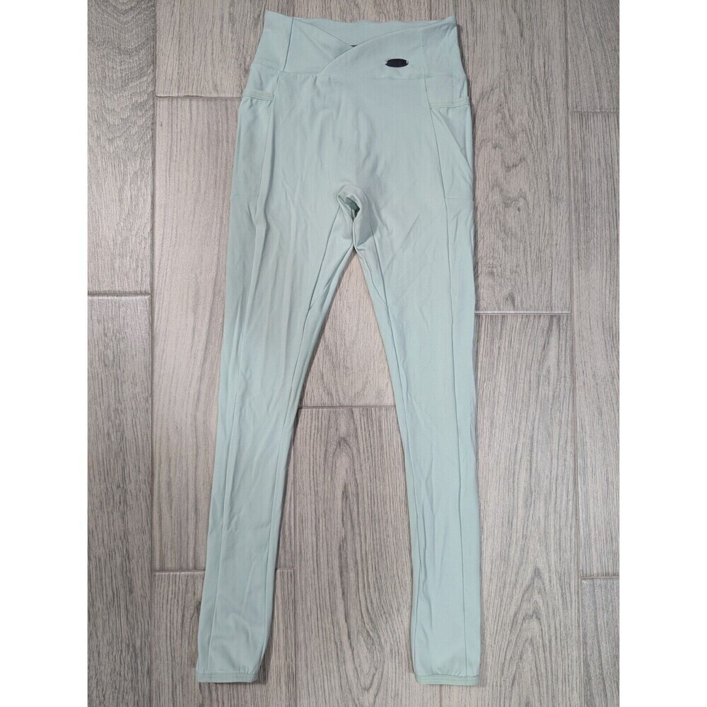 Gymshark Poise Light Green Leggings Pant Gym Workout Bodybuilding Yoga Sz XS N97